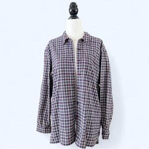 90s Northern Reflections Womens Indie Sleeze Plaid Grunge Button Up Shirt Medium